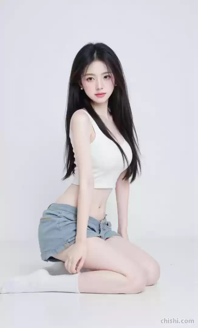 白T美女居家日系写真，纯欲天花板，慵懒风